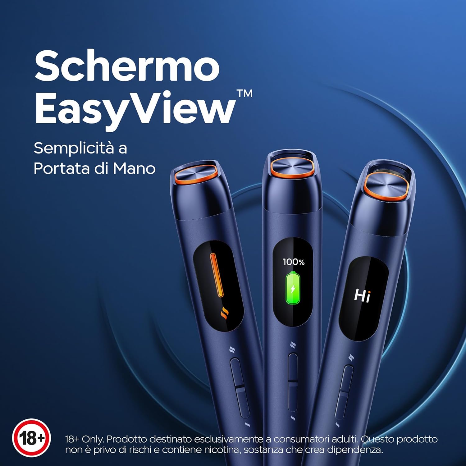 glo™ Hilo Navy Blu — schermo EasyView tre modalità