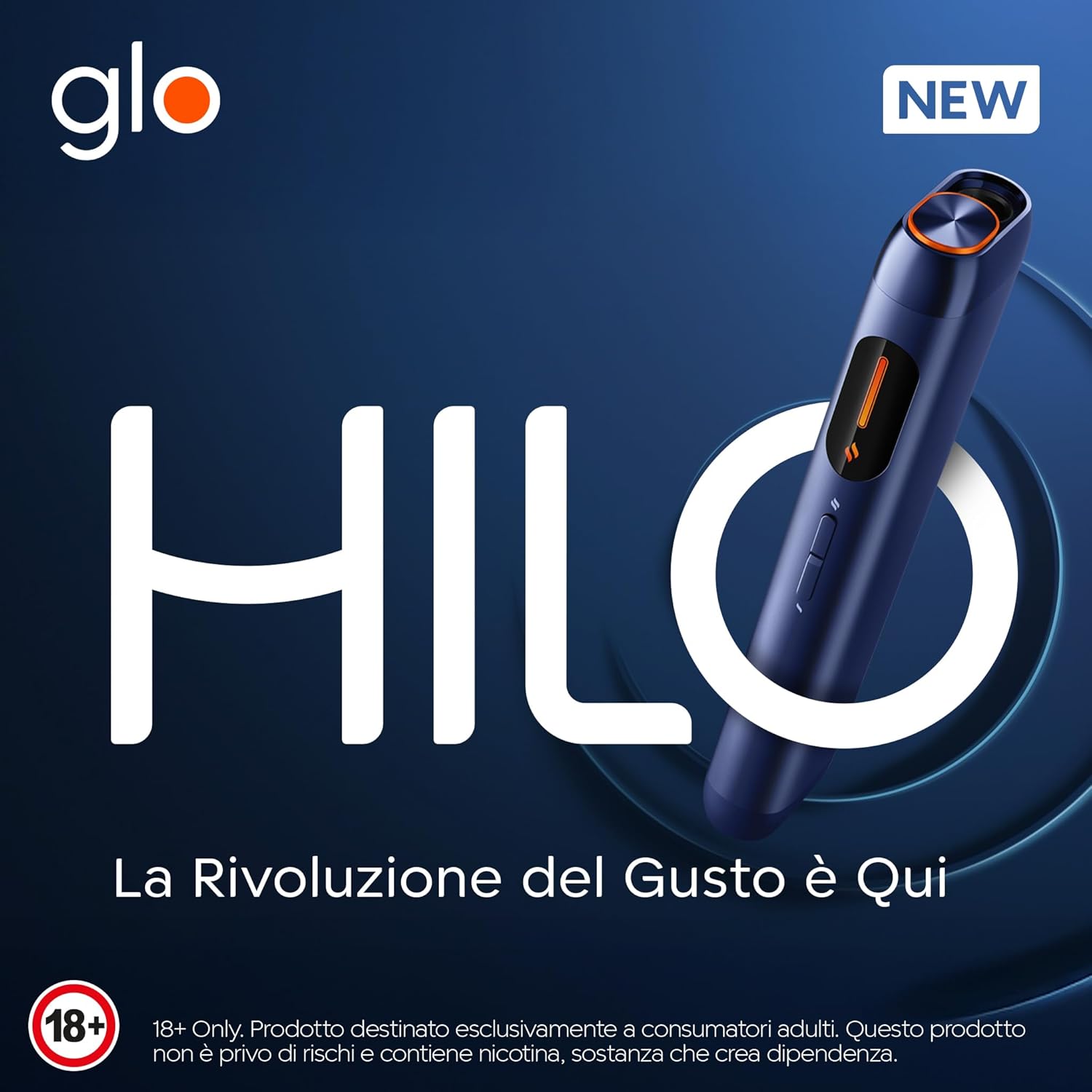 glo™ Hilo Navy Blu — design moderno vista frontale
